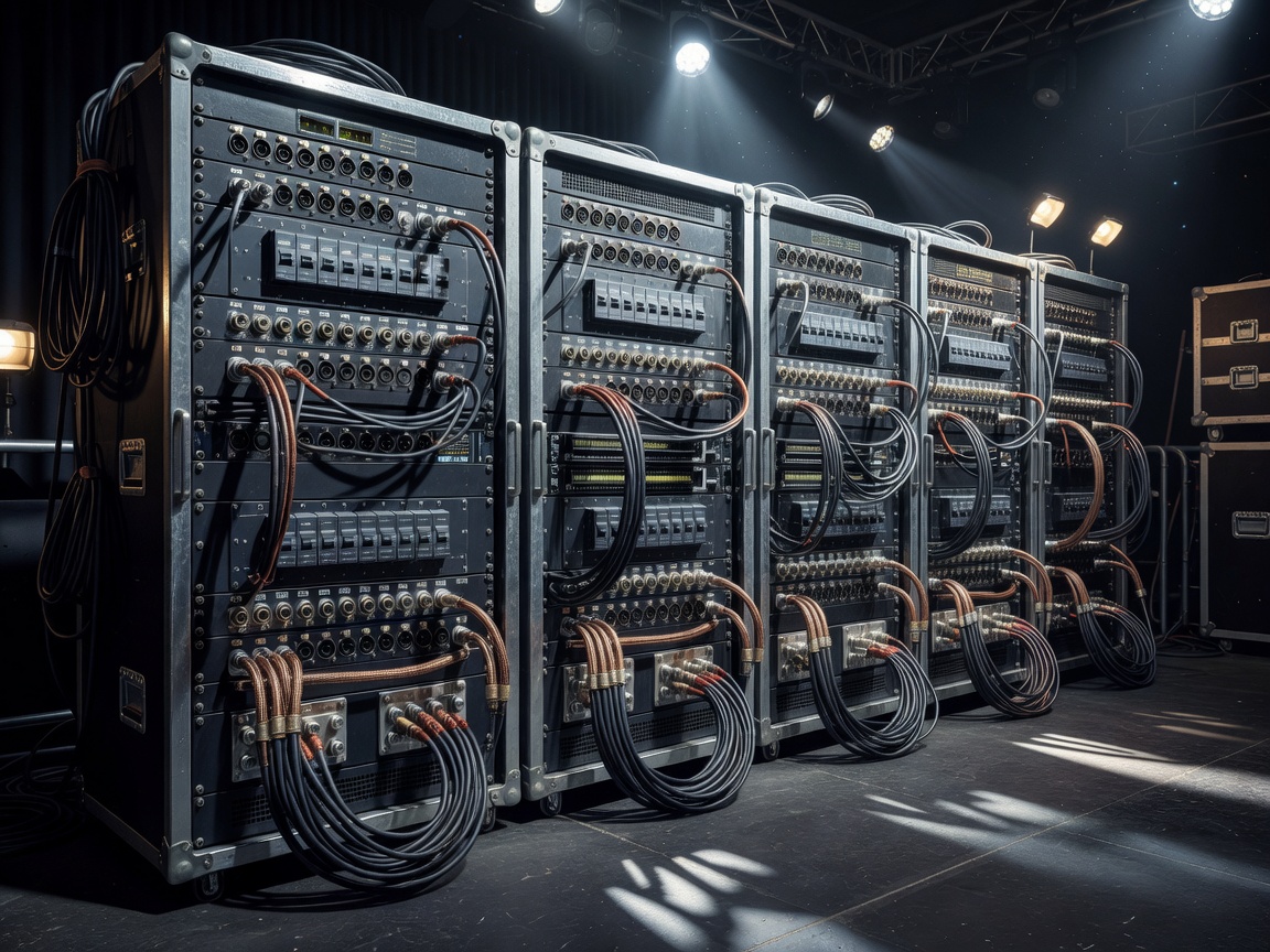 High-Voltage Stage Power Distribution Racks